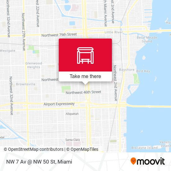 NW 7 Av @ NW 50 St map