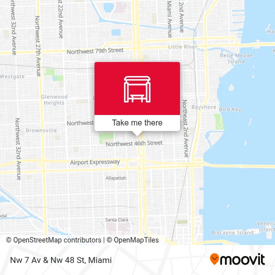 Nw 7 Av & Nw 48 St map