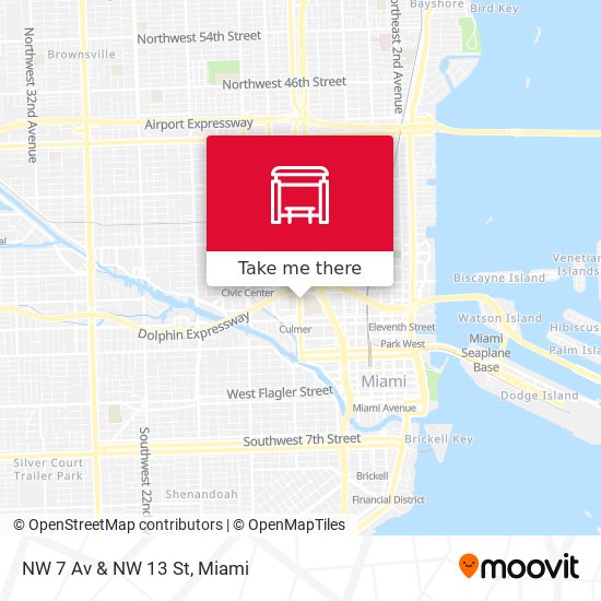 NW 7 Av & NW 13 St map