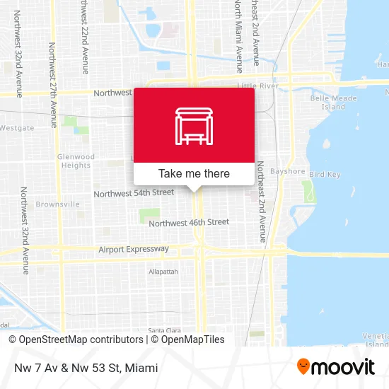 Nw 7 Av & Nw 53 St map