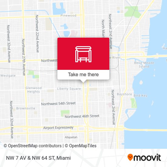 Mapa de NW 7 Av & NW 64 St