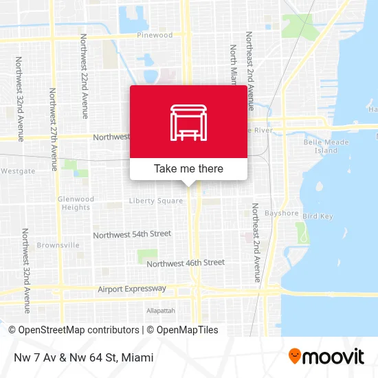 Nw 7 Av & Nw 64 St map