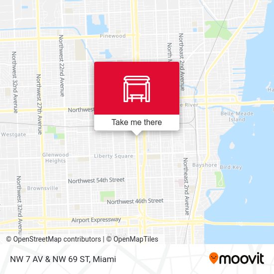 Mapa de NW 7 Av & NW 69 St