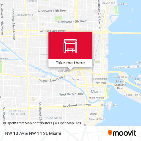 NW 10 Av & NW 14 St map