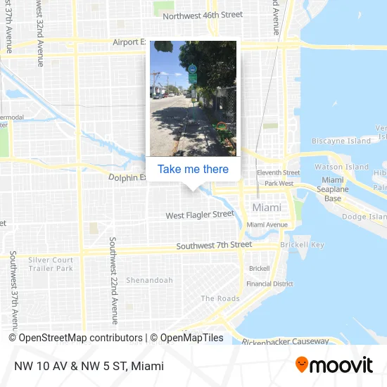 NW 10 AV & NW 5 ST map