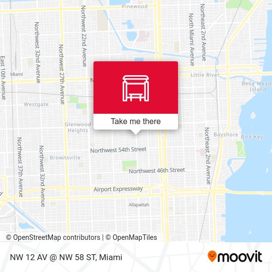 NW 12 Av @ NW 58 St map