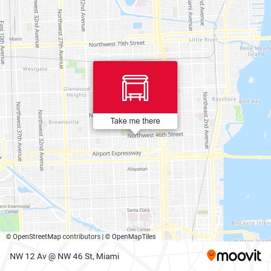 NW 12 Av @ NW 46 St map