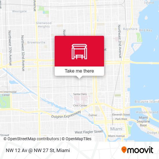 NW 12 Av @ NW 27 St map