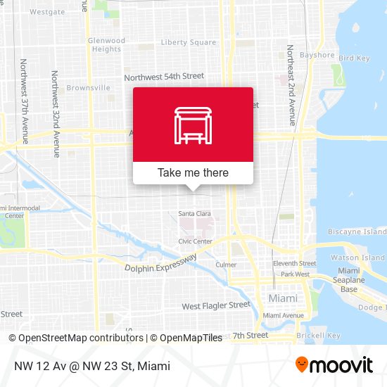 NW 12 Av @ NW 23 St map