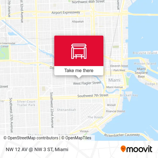 Mapa de NW 12 AV @ NW 3 ST