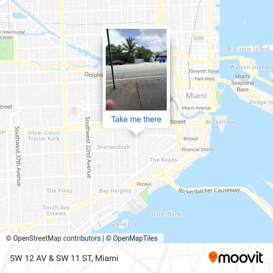 SW 12 AV & SW 11 ST map