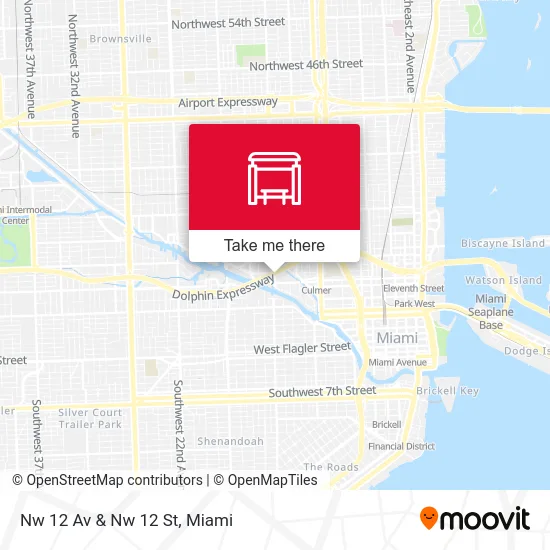 Nw 12 Av & Nw 12 St map
