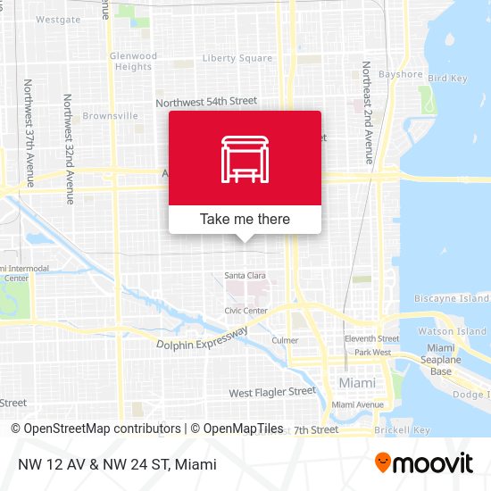 NW 12 Av & NW 24 St map