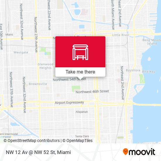 NW 12 Av @ NW 52 St map
