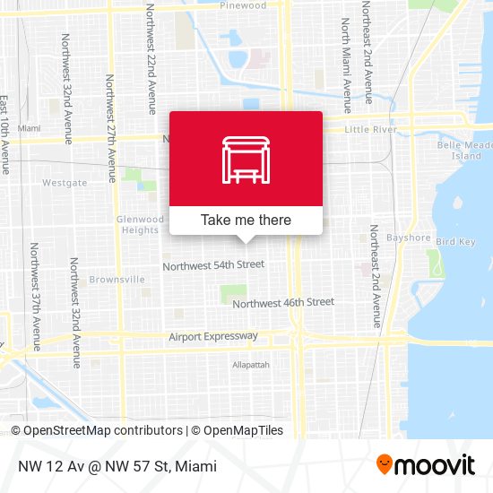 NW 12 Av @ NW 57 St map