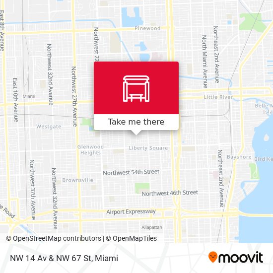 Mapa de NW 14 Av & NW 67 St