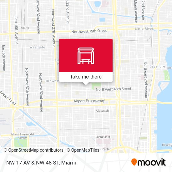 NW 17 Av & NW 48 St map