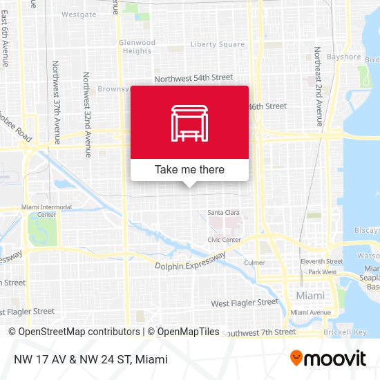 NW 17 Av & NW 24 St map