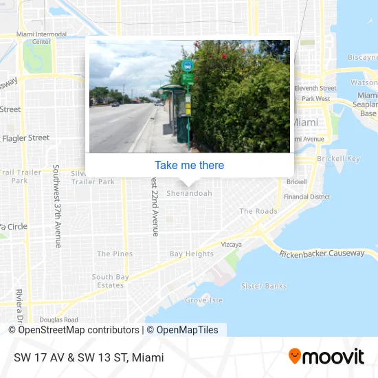 SW 17 AV & SW 13 ST map