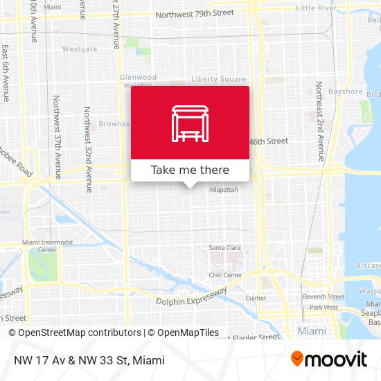 Mapa de NW 17 Av & NW 33 St