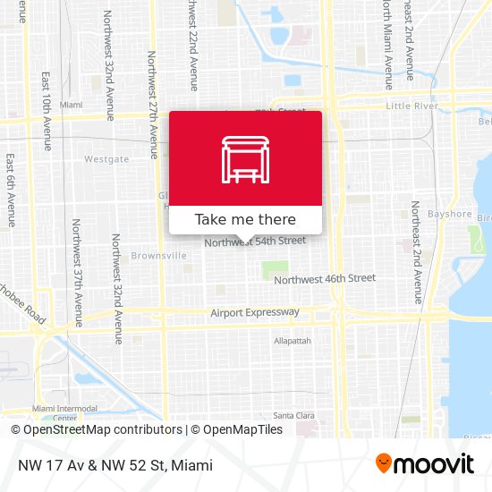 Mapa de NW 17 Av & NW 52 St