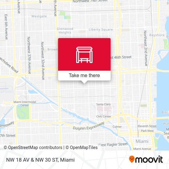 NW 18 Av & NW 30 St map