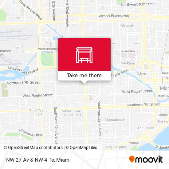 NW 27 Av & NW 4 Te map