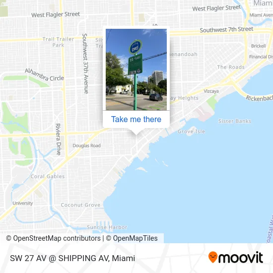 SW 27 AV @ SHIPPING AV map