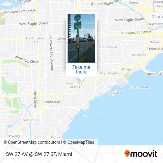 Mapa de SW 27 AV @ SW 27 ST