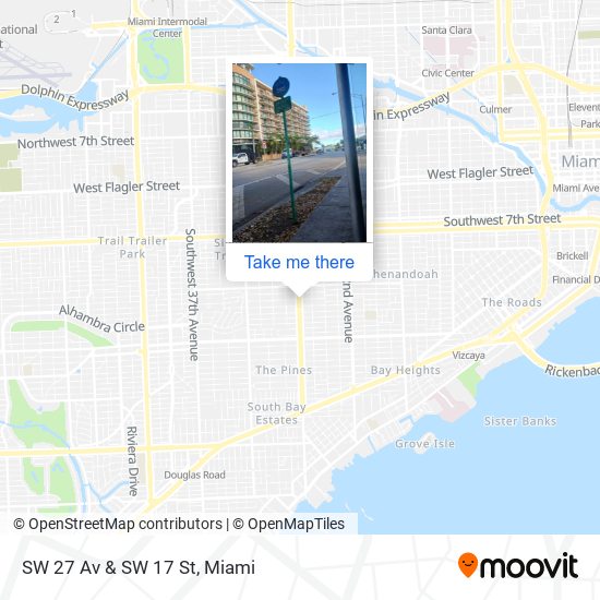 SW 27 Av & SW 17 St map