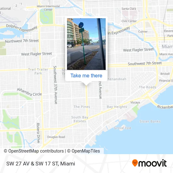 SW 27 AV & SW 17 ST map