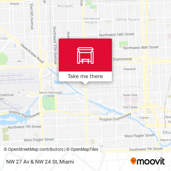 NW 27 Av & NW 24 St map