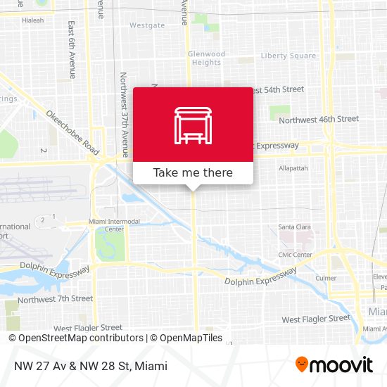 NW 27 Av & NW 28 St map