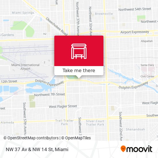 NW 37 Av & NW 14 St map