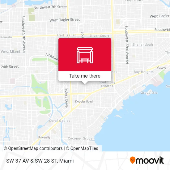 Mapa de SW 37 AV & SW 28 ST