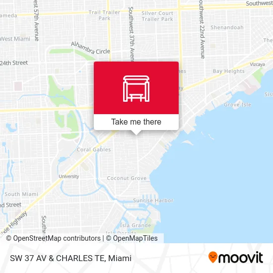 SW 37 AV & CHARLES TE map