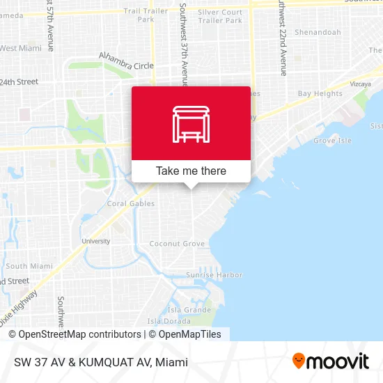 SW 37 AV & KUMQUAT AV map