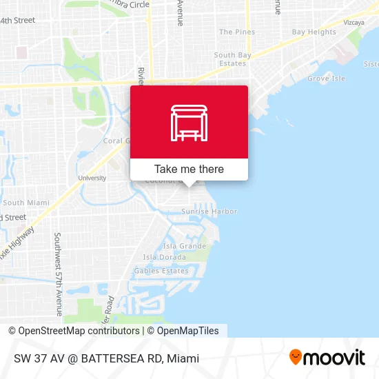 SW 37 AV @ BATTERSEA RD map