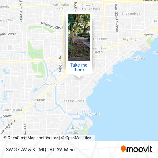 SW 37 AV & KUMQUAT AV map