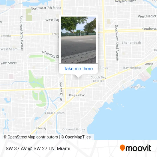 Mapa de SW 37 AV @ SW 27 LN