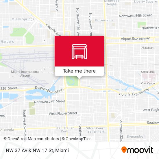 NW 37 Av & NW 17 St map