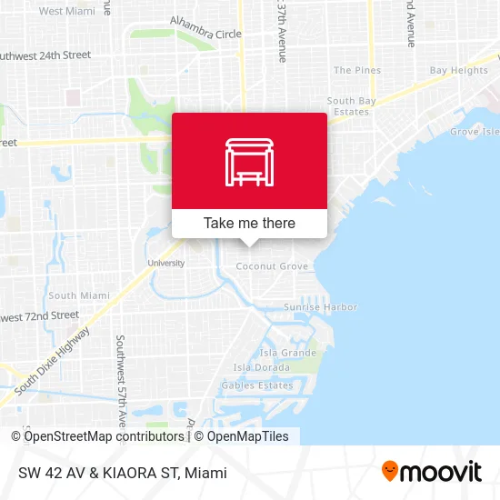 Mapa de SW 42 AV & KIAORA ST