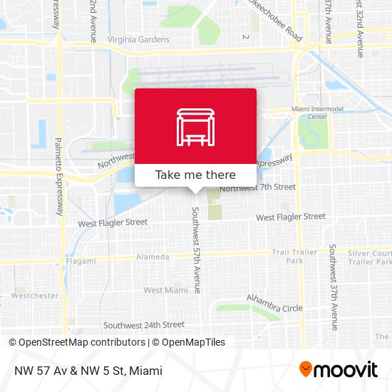 NW 57 Av & NW 5 St map