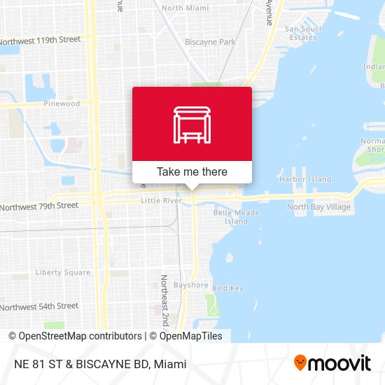 NE 81 St & Biscayne Bd map