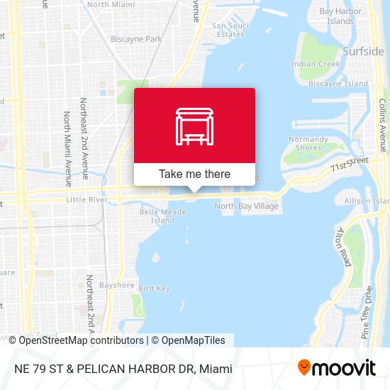 Mapa de NE 79 St & Pelican Harbor Dr