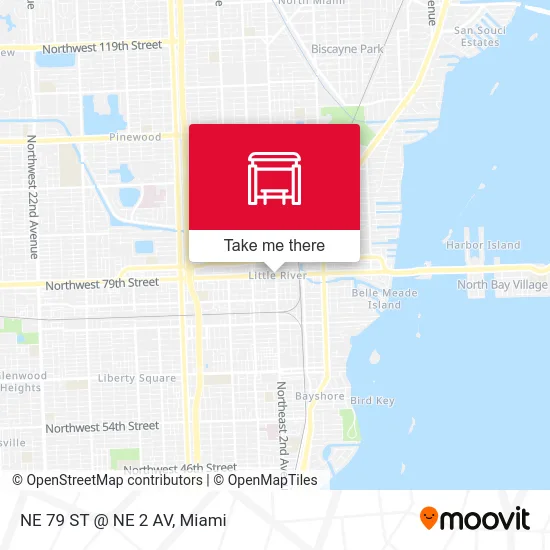 Mapa de NE 79 ST @ NE 2 AV