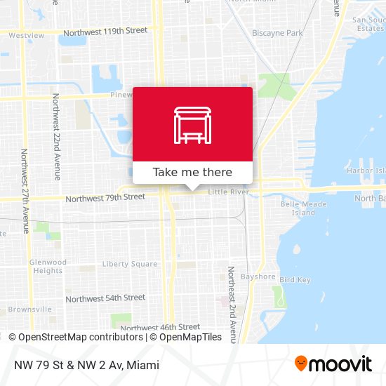 Mapa de NW 79 St & NW 2 Av