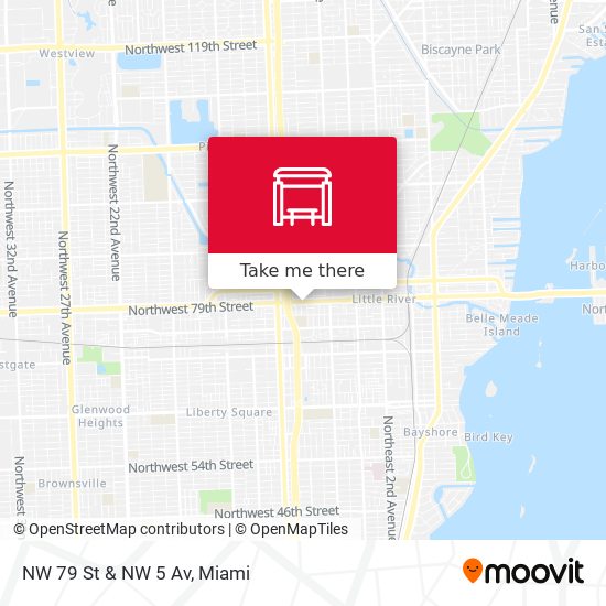 NW 79 St & NW 5 Av map