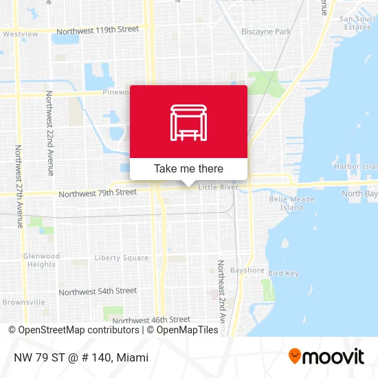 NW 79 ST @ # 140 map