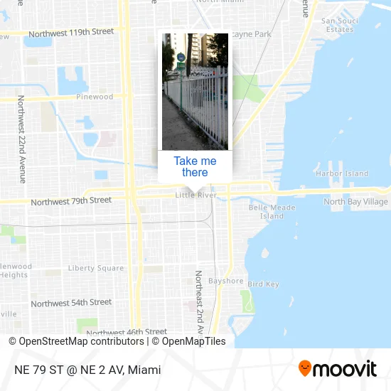 Mapa de NE 79 ST @ NE 2 AV
